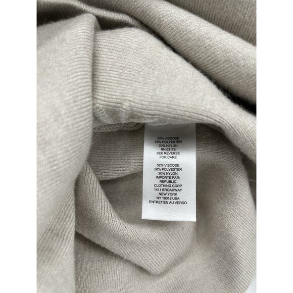 Elie. Elie Tahari Cardigan Womens XL Tan Oatmeal Heather Neutral Cozy Monochrome - Picture 5 of 11